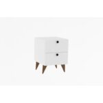 Κομοδίνο Quanto λευκό 40x42x55cm μελαμίνη ed5478 - Image 3