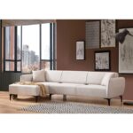 Γωνιακός καναπές Belissimo Left λευκό 140x270cm ed5481