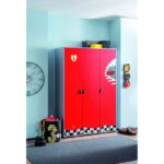 Ντουλάπα Race Cup κόκκινο μελαμίνη 135x54x198εκ ed5494