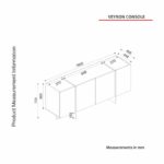 Μπουφέ Verona 180x46 6x75 5cm μελαμίνη ed54 - Image 2