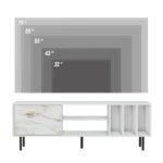 Έπιπλο τηλεόρασης Pietra λευκό 160x35x57 2cm μελαμίνη ed550 - Image 4