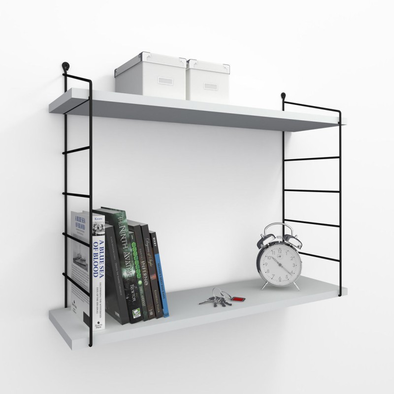 5516_0-800x800 Ράφι τοίχου Armoni άσπρη μελαμίνη 72x58x20cm ed5516 - Image 1