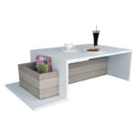 Τραπέζι σαλονιού Pot White Cordoba μελαμίνη 106 8x60x32εκ ed5520 - Image 3