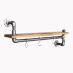 Ράφι Tubo μέταλλο ξύλο 60x20x14cm ed5536 - Image 3