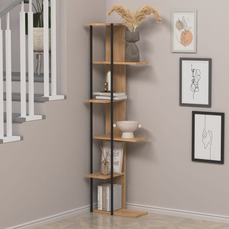 5539_0-800x800 Βιβλιοθήκη Feza δρυς μελαμίνη 45x31 8x162 3εκ ed5539 - Image 1