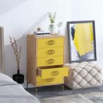 Συρταριέρα Giallo μελαμίνη 50x40x103cm ed5550 - Image 5