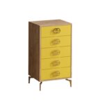 Συρταριέρα Giallo μελαμίνη 50x40x103cm ed5550 - Image 3