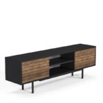Έπιπλο tv Chieti καρυδί μαύρο χρώμα μελαμίνη 160x35x52cm ed5556 - Image 4