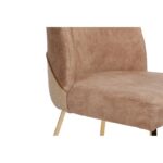 Σετ καρέκλες Madrid μέταλλο βελούδο καφέ 4 τεμάχια 50x49x90cm ed5557 - Image 5