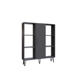 Βιβλιοθήκη Peoria ανθρακί μελαμίνη 120x25x141 6εκ ed5570 - Image 3