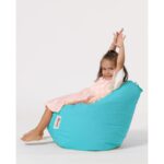 Πουφ Premium Kids Turquoise αδιάβροχο ύφασμα 60x25cm ed5594