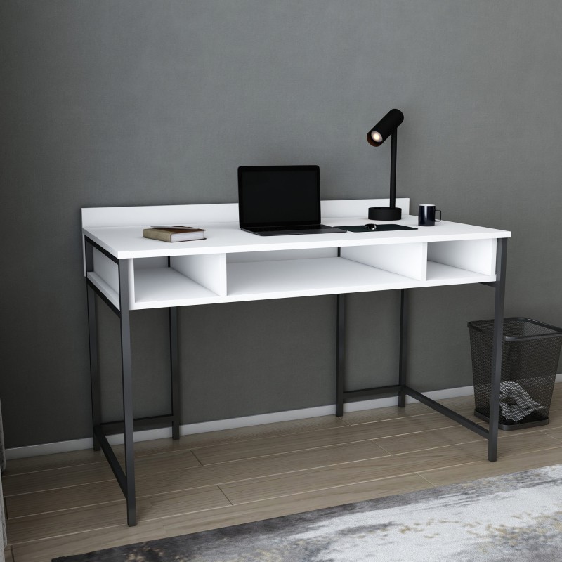 5601_0-800x800 Γραφείο Alma μελαμίνη μαύρο λευκό 120x60x74 8cm ed5601 - Image 1