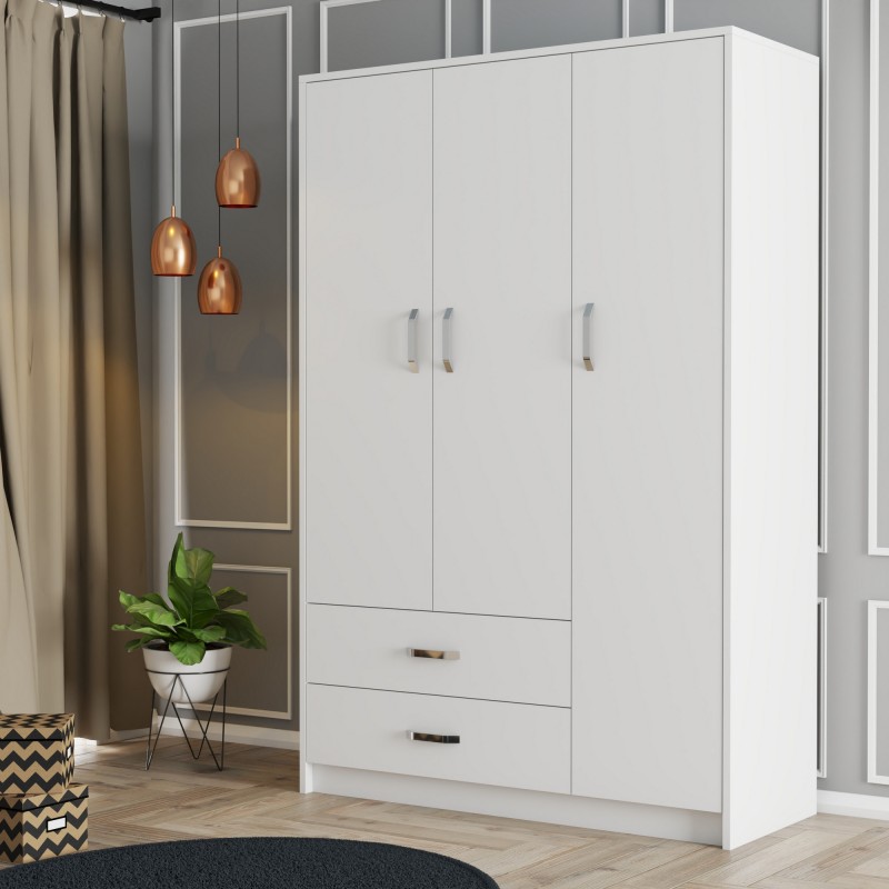 5609_0-800x800 Ντουλάπα Grande άσπρο μελαμίνη 120x48x181 8εκ ed5609 - Image 1