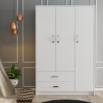 Ντουλάπα Grande άσπρο μελαμίνη 120x48x181 8εκ ed5609 - Image 5