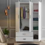 Ντουλάπα Grande άσπρο μελαμίνη 120x48x181 8εκ ed5609 - Image 4