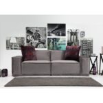 Καναπές διθέσιος Lego γκρι 215x100x76cm ed5615