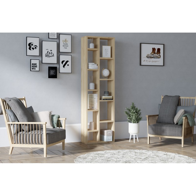 5620_0-800x800 Βιβλιοθήκη Tomi Sapphire δρυς μελαμίνη 45x20x150εκ ed5620 - Image 1