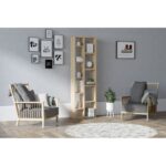 Βιβλιοθήκη Tomi Sapphire δρυς μελαμίνη 45x20x150εκ ed5620 - Image 5