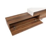 Έπιπλο τηλεόρασης Nirvana Teak λευκό χρώμα 180x29 5x41 7cm ed562 - Image 3