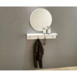 Έπιπλο εισόδου Vito άσπρο μελαμίνη καθρέπτης 80x15x15εκ ed5640 - Image 5