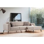 Γωνιακός καναπές Livello κρεμ 250x160x85cm ed5650