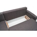 Γωνιακός καναπές Ece Left καφέ 242x90x88cm ed5654 - Image 5