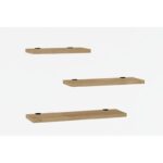 Ράφι τοίχου Leila Sapphire Oak μελαμίνη 40x14x2cm ed5666 - Image 3