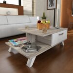 Τραπέζι σαλονιού Arsenal άσπρο Cordoba μελαμινή 90x60x33εκ ed5694