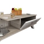 Τραπέζι σαλονιού Arsenal άσπρο Cordoba μελαμινή 90x60x33εκ ed5694 - Image 3