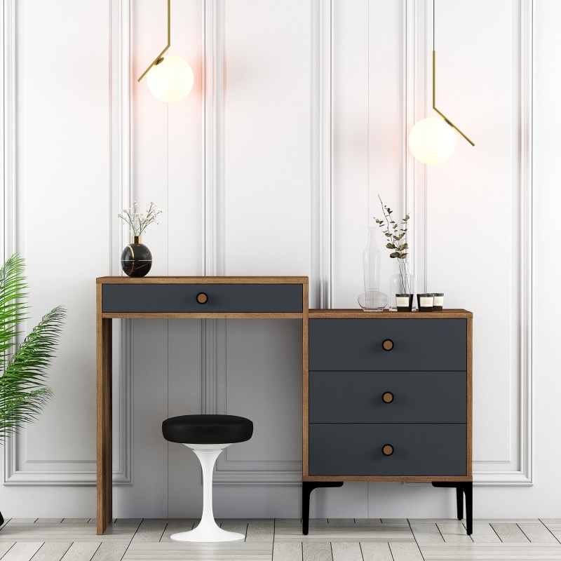 5699_0-800x800 Κονσόλα Lizbon καρυδί ανθρακί 124x40x84 7cm ed5699 - Image 1