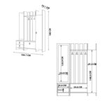 Έπιπλο εισόδου Last atlantic pine μελαμίνη 136 7x33 1x180εκ ed5705 - Image 2