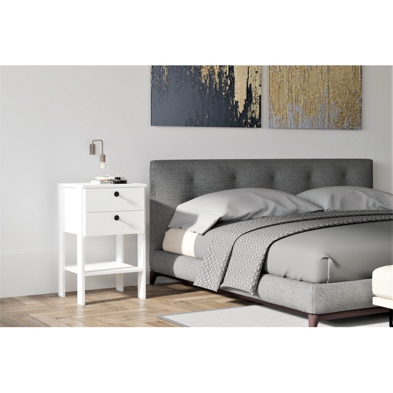 5713_0-800x800 Κομοδίνο Giorno λευκή μελαμίνη 44x44x75cm ed5713 - Image 1