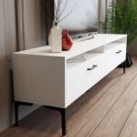 Έπιπλο τηλεόρασης Istanbul άσπρο 180x35x47cm ed5727 - Image 4