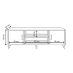 Έπιπλο τηλεόρασης Donna oak 150x40x55cm ed5734 - Image 2