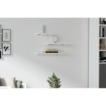 Ράφι τοίχου Leila άσπρη μελαμίνη 40x14x2cm ed5735