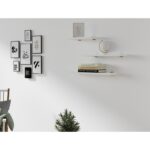 Ράφι τοίχου Leila άσπρη μελαμίνη 40x14x2cm ed5735 - Image 4