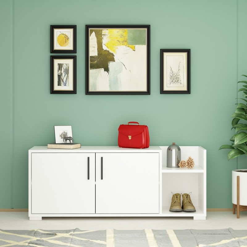 5744_0-800x800 Έπιπλο εισόδου Sunrise άσπρο μελαμίνη 110x35x49 8εκ ed5744 - Image 1