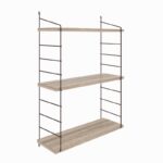 Ράφι τοίχου Armoni καφέ μελαμίνη 72x85x20cm ed5762 - Image 3