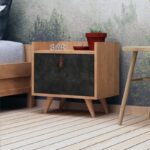 Κομοδίνο Altro μελαμίνη 50x40x55cm oak γκρι ed5769 - Image 4