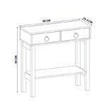 Κονσόλα Valery άσπρο μελαμίνη 90x35 3x90εκ ed5773 - Image 2