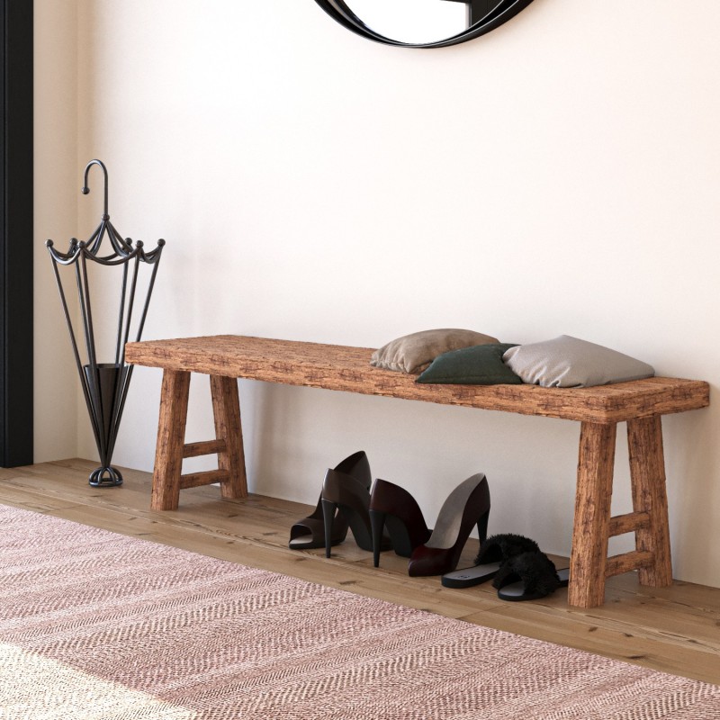 5775_0-800x800 Σκαμπό Maciel πεύκο 135x30x45εκ ed5775 - Image 1