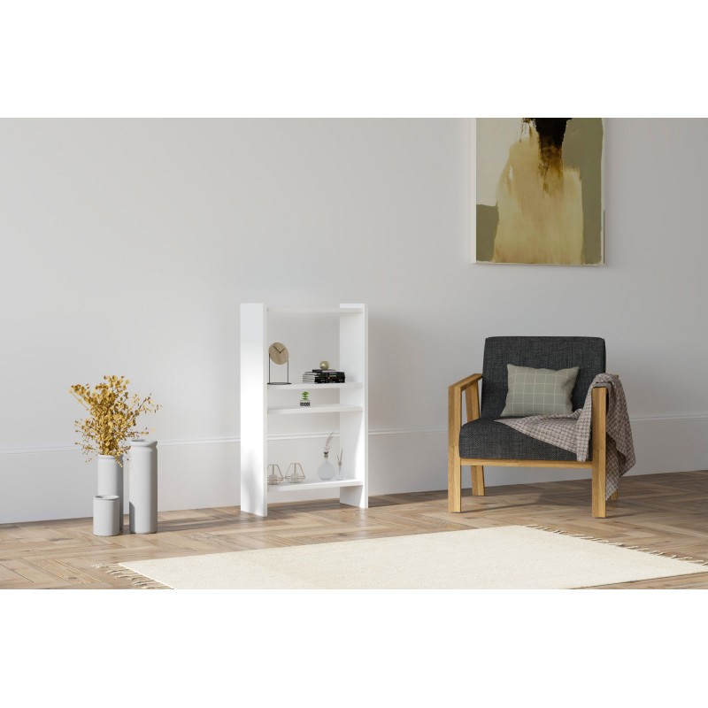 5776_0-800x800 Ραφιέρα Pera άσπρο χρώμα μελαμίνη 52 4x22x90cm ed5776 - Image 1