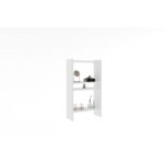 Ραφιέρα Pera άσπρο χρώμα μελαμίνη 52 4x22x90cm ed5776 - Image 3