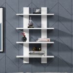 Ράφι τοίχου Laurel άσπρη μελαμίνη 59 6x16 4x90cm ed5793