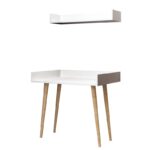 Γραφείο Penna 90x60x84cm μελαμίνη λευκό ed5794 - Image 3