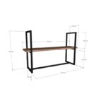 Ράφι τοίχου Able Sapphire Oak μελαμίνη 69x19x50cm ed5805 - Image 2