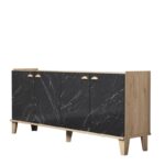 Μπουφέ Famiglia oak marble χρώμα μελαμίνη 180x41x77 8cm ed580 - Image 3