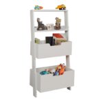 Βιβλιοθήκη ραφιέρα Only άσπρο χρώμα μελαμίνη 59x35x120cm ed5848