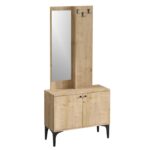 Έπιπλο εισόδου Alice oak μελαμίνη 90x35x190cm ed5863 - Image 4