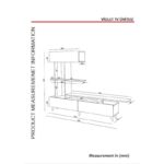 Έπιπλο τηλεόρασης Violet λευκό καρυδί χρώμα 195x180x31 3cm ed5874 - Image 2